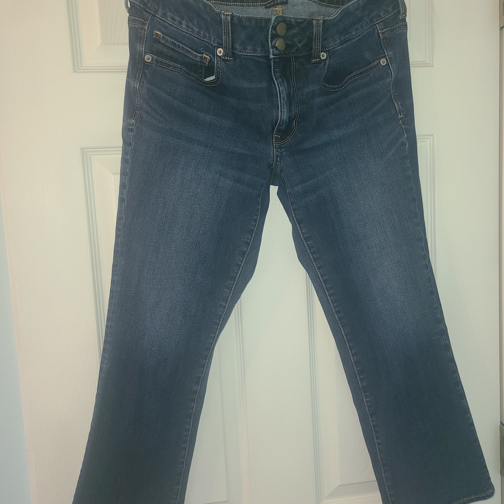 American Eagle Outfitters Dark Blue Ankle Jeans